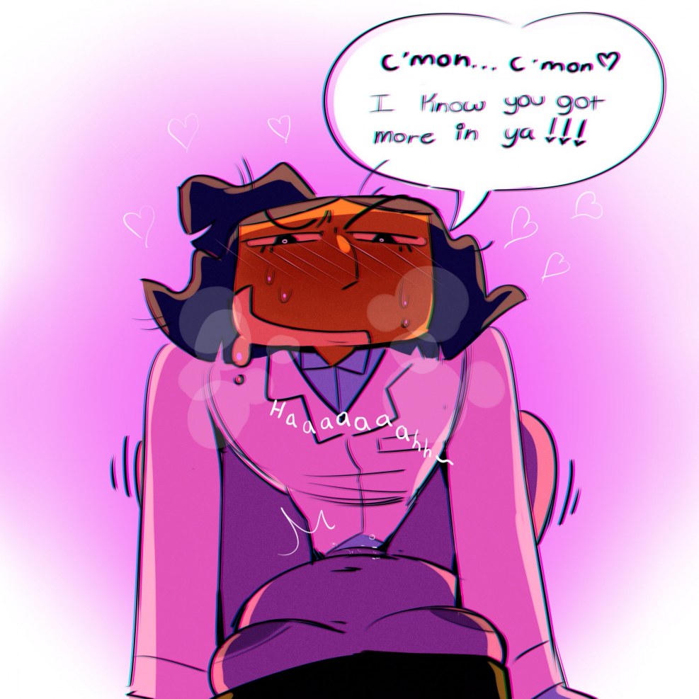 The girls end up in the open mouth