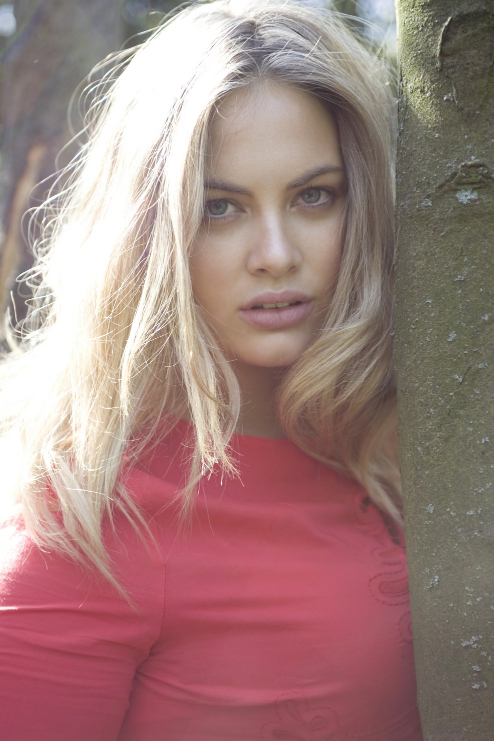 Young fashion model in underwear