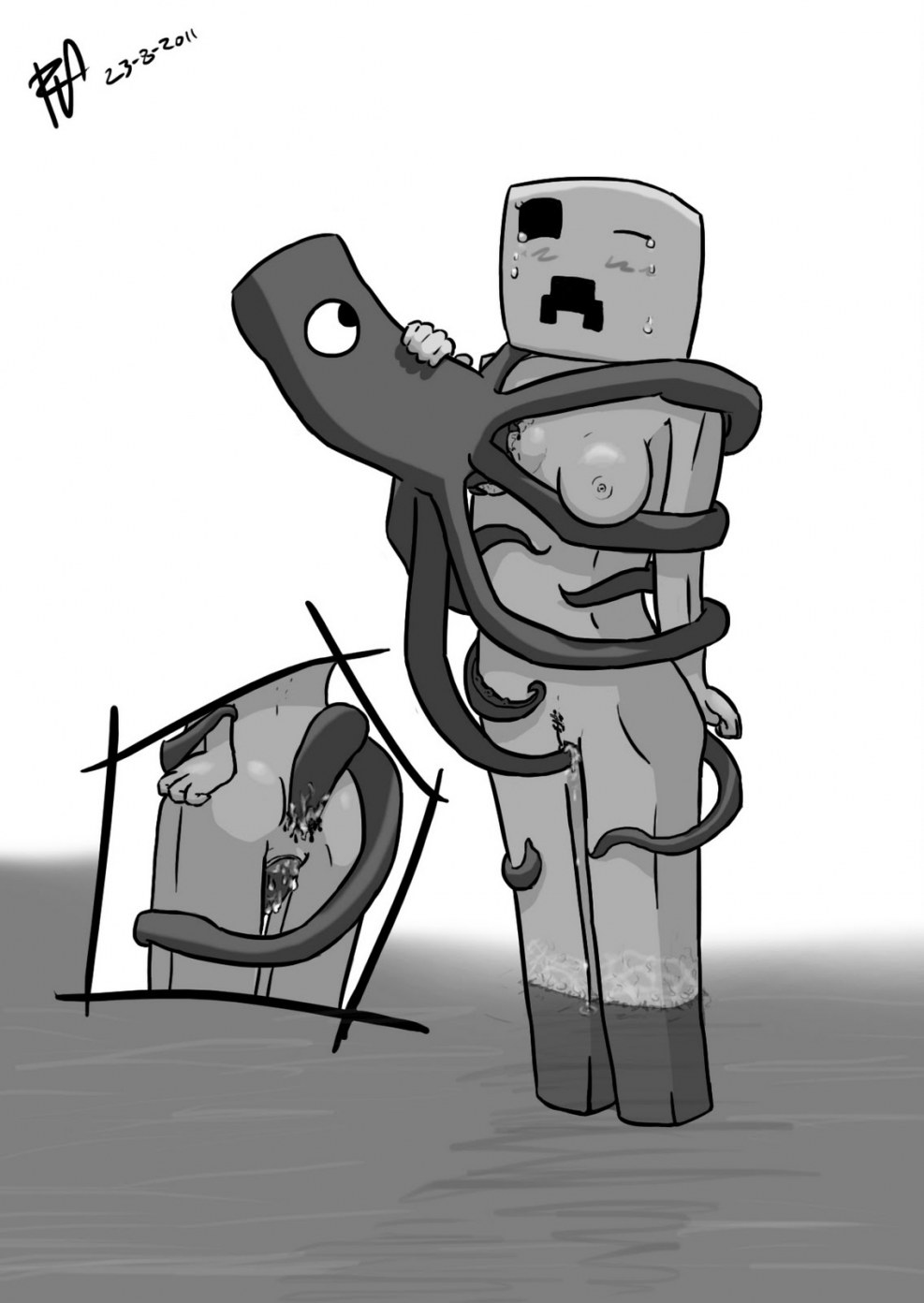 Skeleton from minecraft xxx