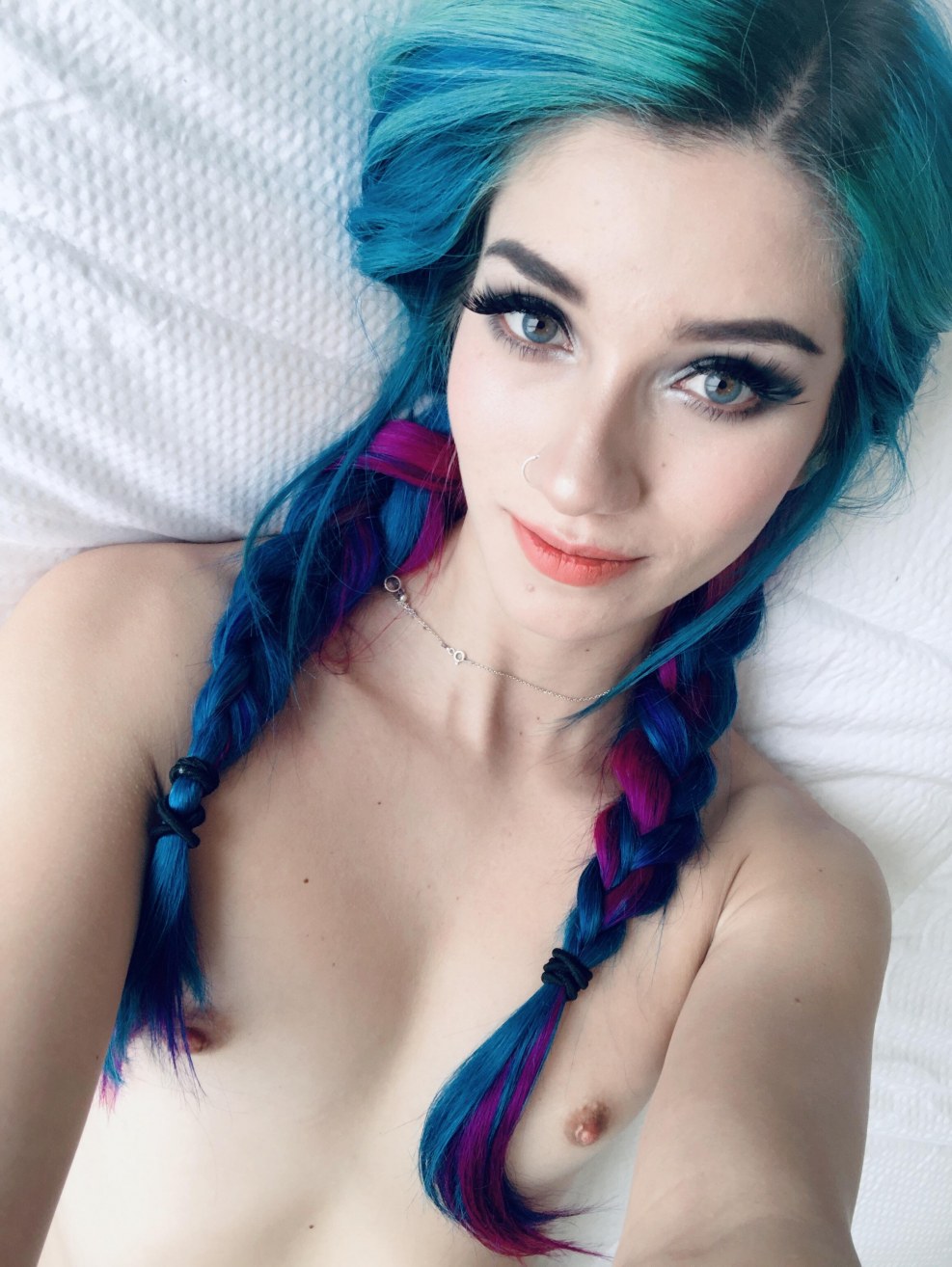 Porn actress with blue hair