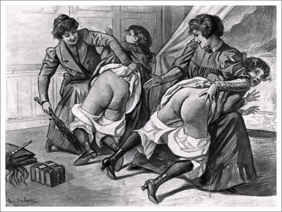 Punishment of girls spanking
