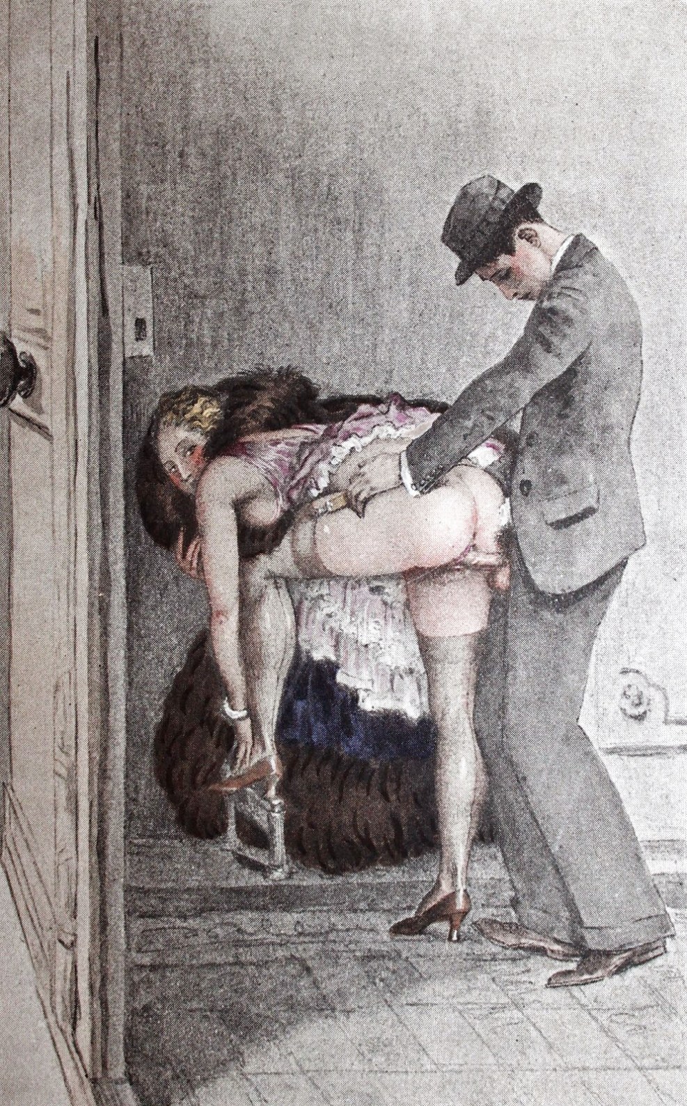 Retro porn in stockings secretary