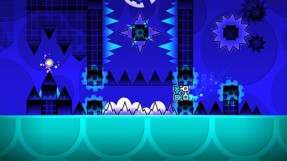 Geometry Dash Purple Ship