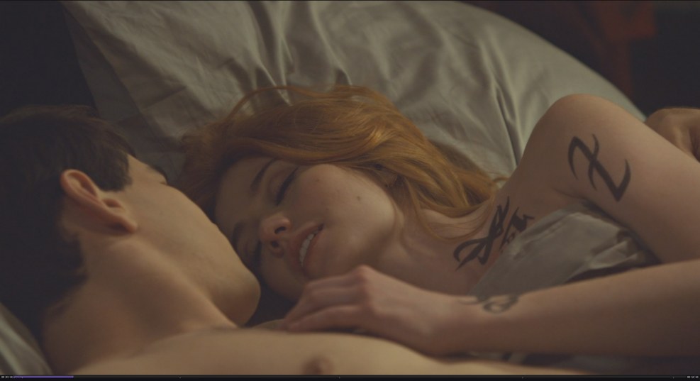 Red-haired Englishwoman naked