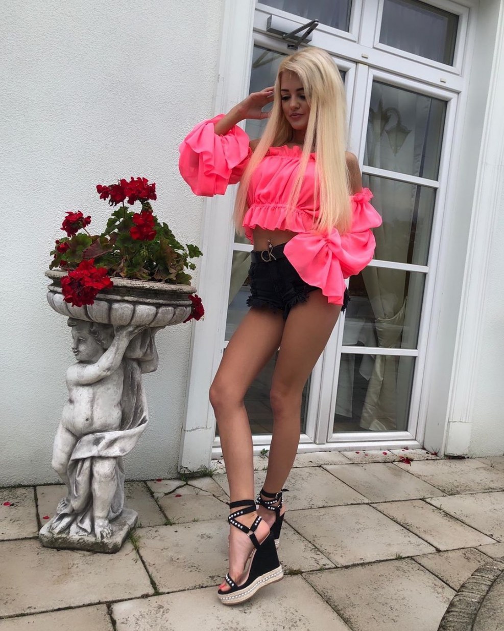 Lola Shiny Gold Spandex Shorts Shinydolls LG