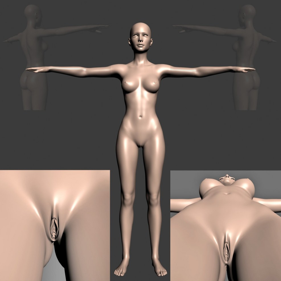 3d models of naked characters