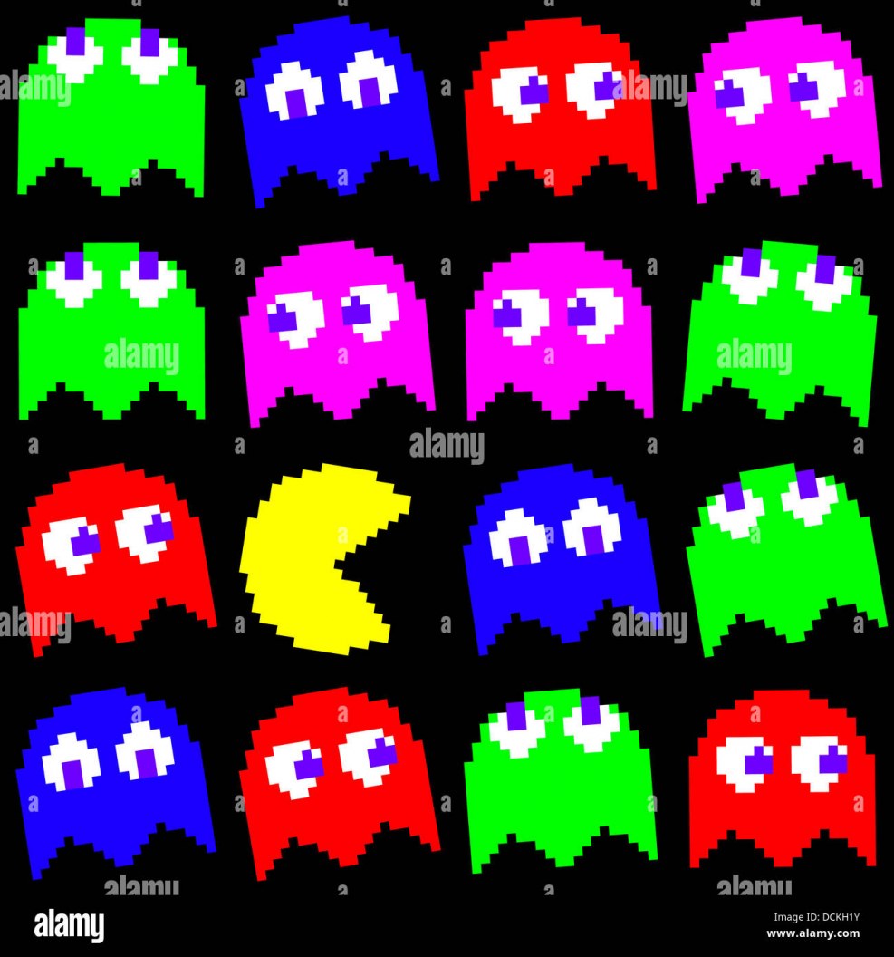 Wallpaper on the phone Pacman Ghost