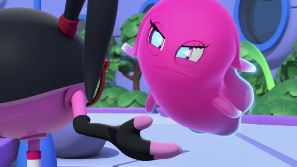 Black wallpaper on the phone Pakman