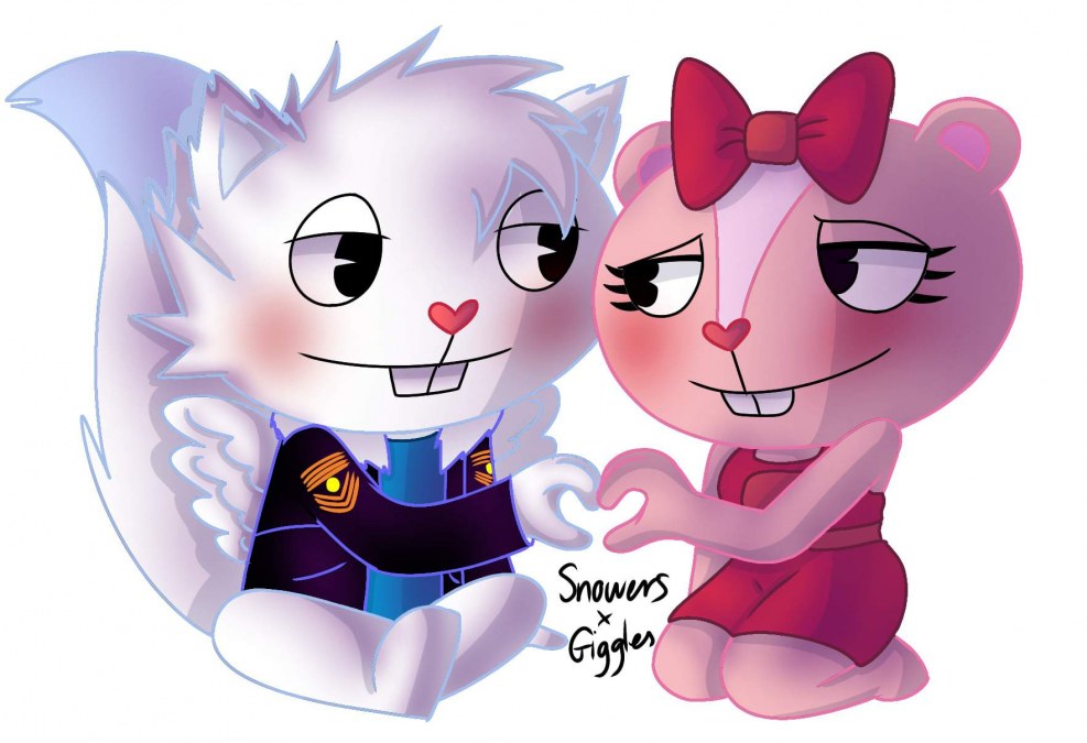 Happy Tree Friends Flippie and Petunia
