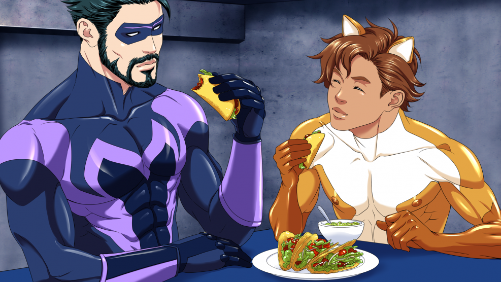 Mister Versatile: A GAY SUPERHERO VISUAL NOVEL LASCIVION