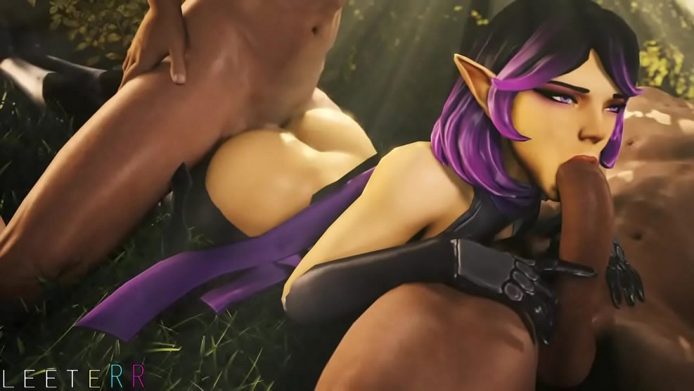 Naked Skye from Paladins