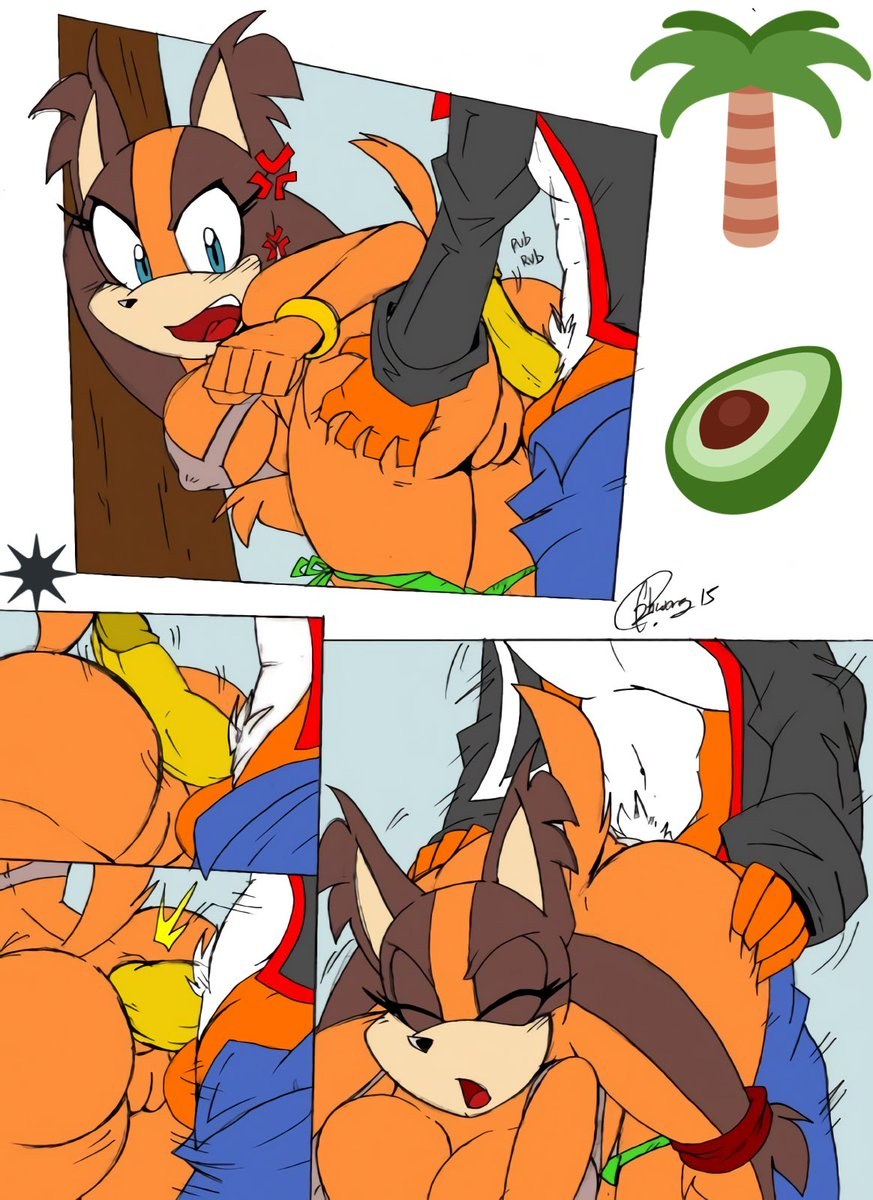 Sonic Sticks and Amy Rose The Badger Hentai