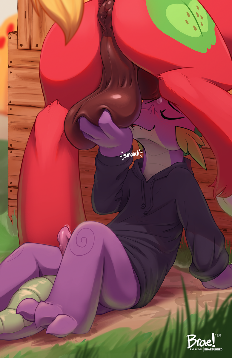 Big Makintosh and Spike Sex