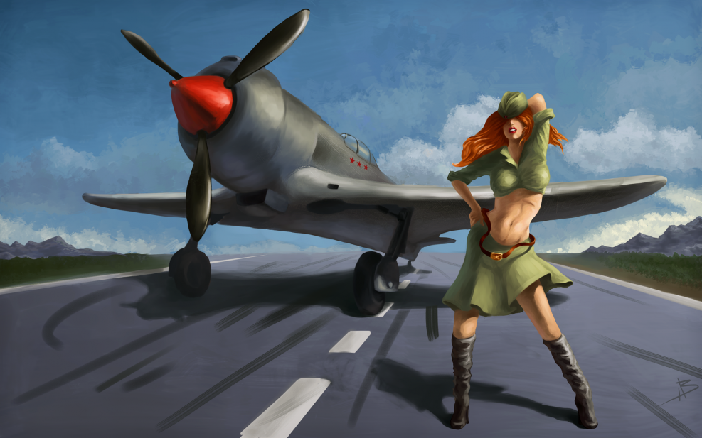 World of Warplanes Airplanes Girl