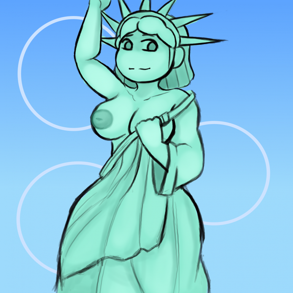 Hentai animation statue of freedom