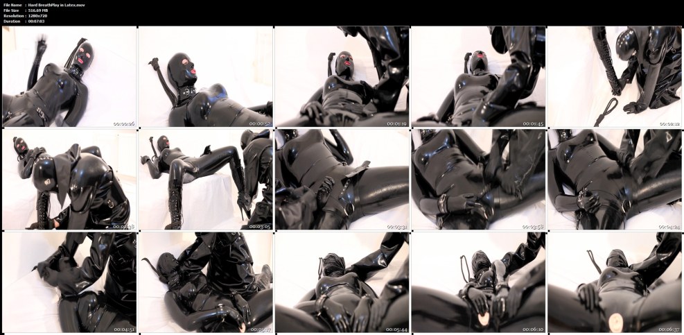 BDSM LATEX Breathing Control