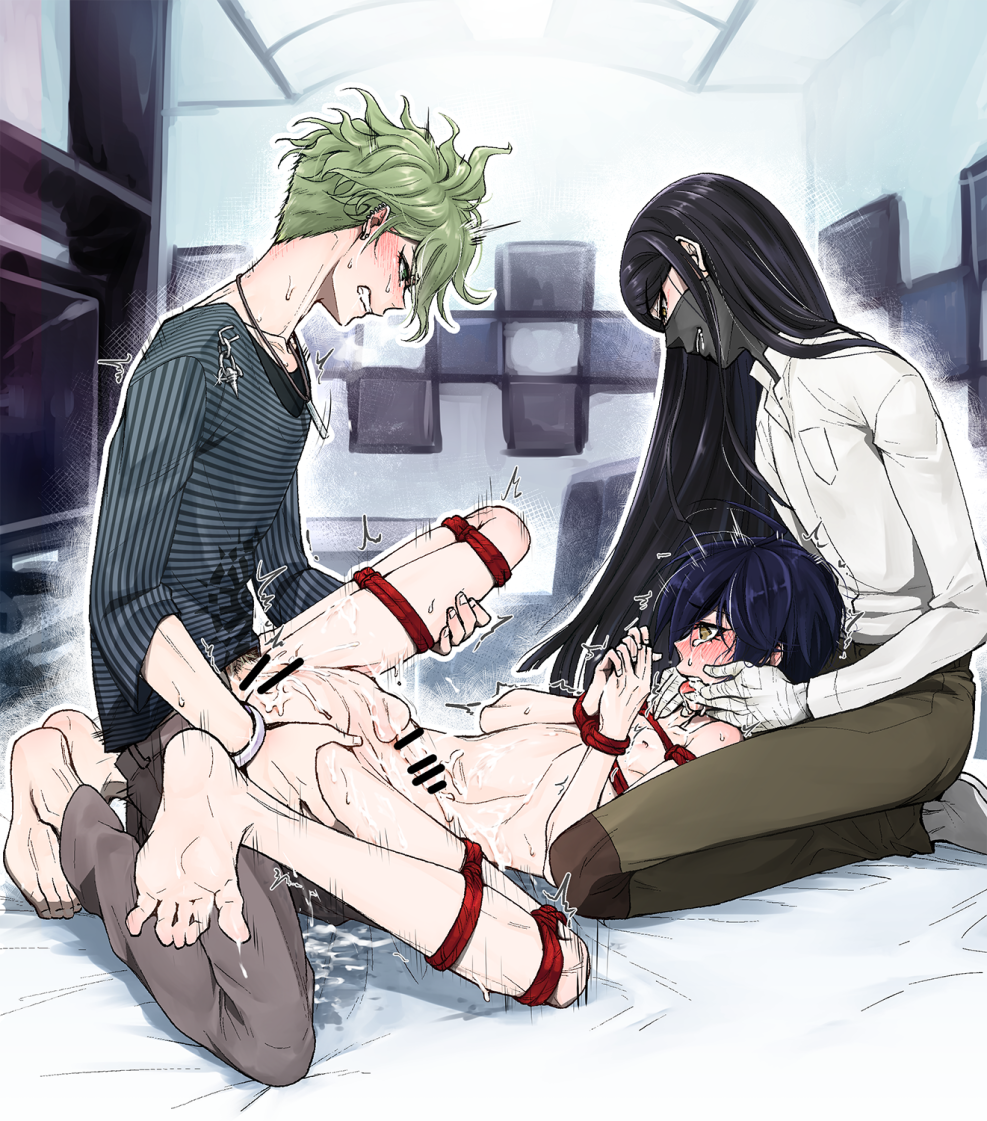 Rantaro Amami and Kokichi XXX