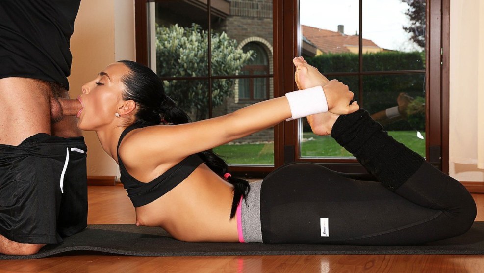 Anna Rose with a coach