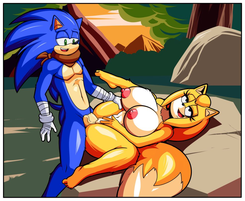 Sonic Sticks and Amy Rose The Badger Hentai