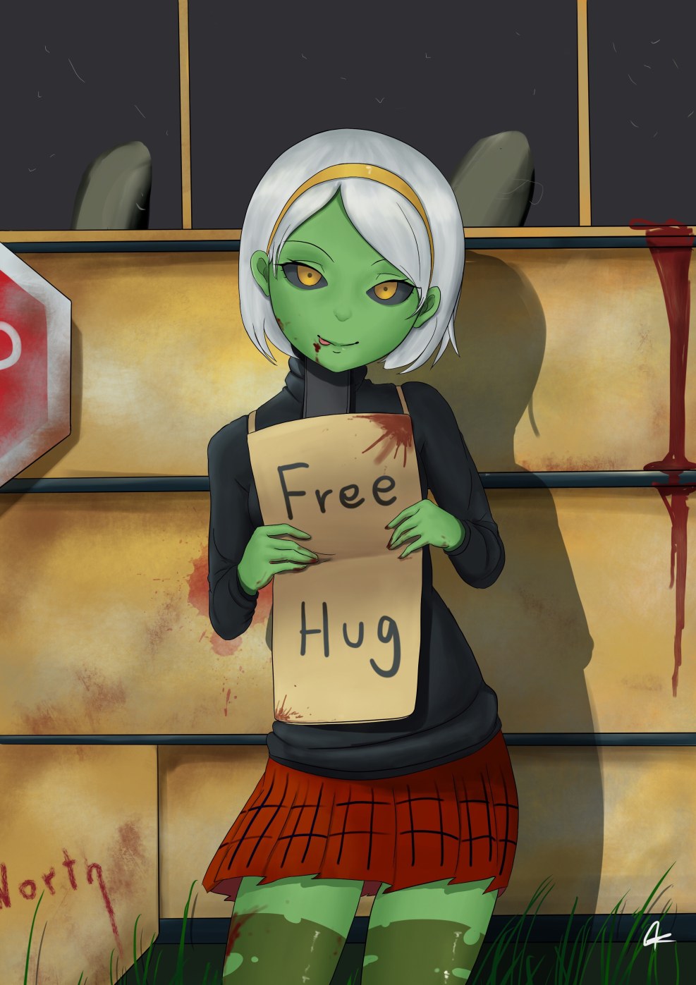 Zombies "FREE HUGS" from Dead Ahead (sprites)