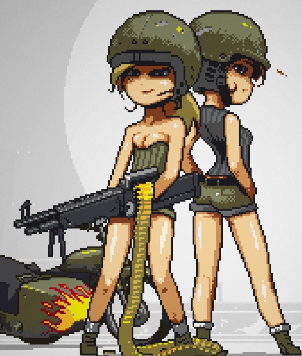 Girls from pixel games
