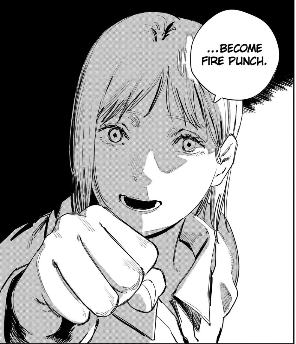 Fire attack in manga