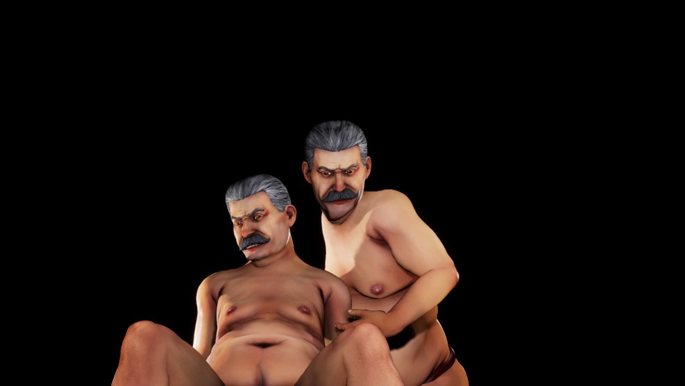 Hitler with naked torso