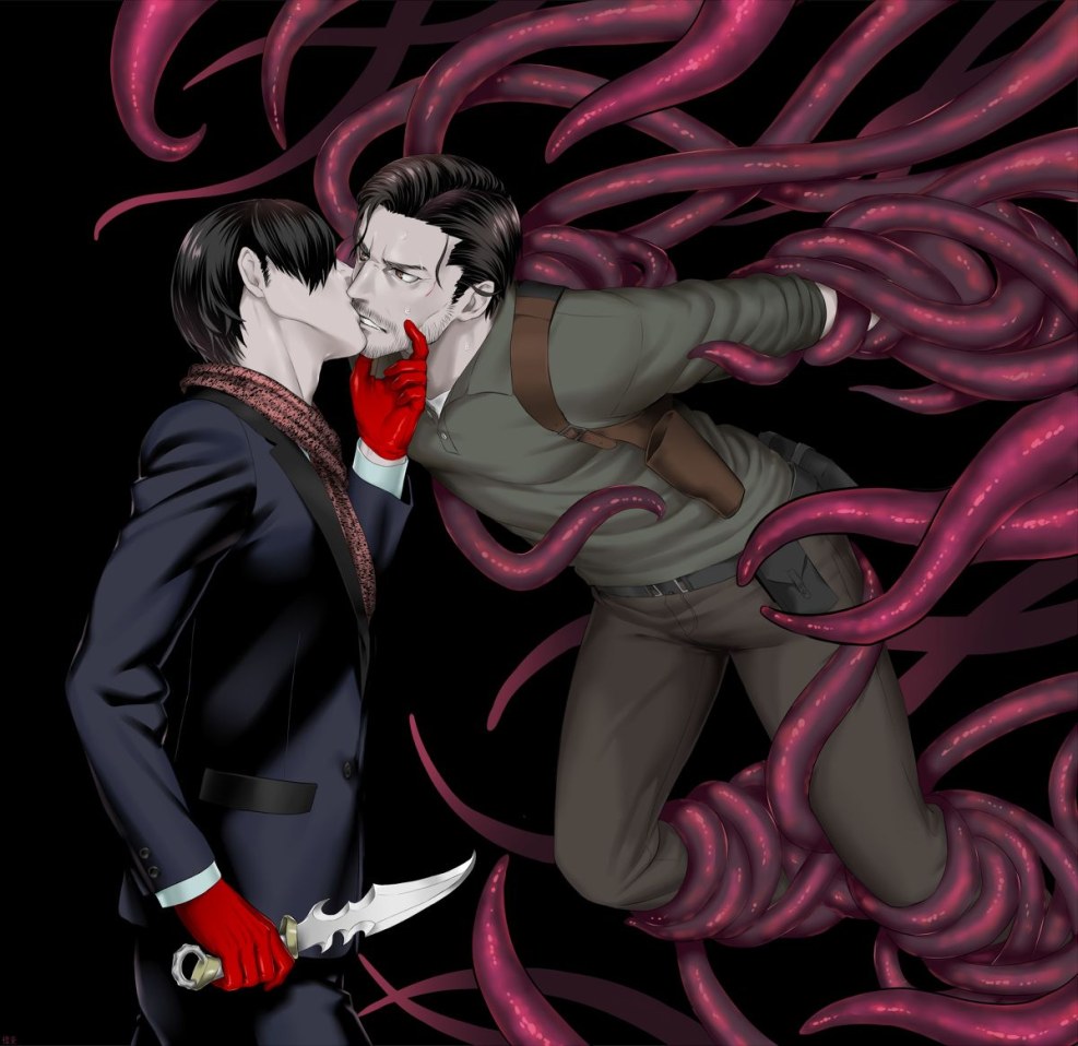 Stefani Castellanos in the blue skirt