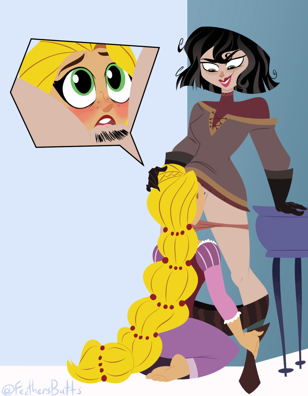 Rapunzel Cassandra and Varian Sex
