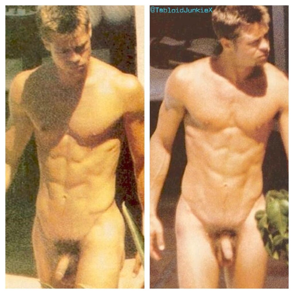 Brad Pitt in youth naked