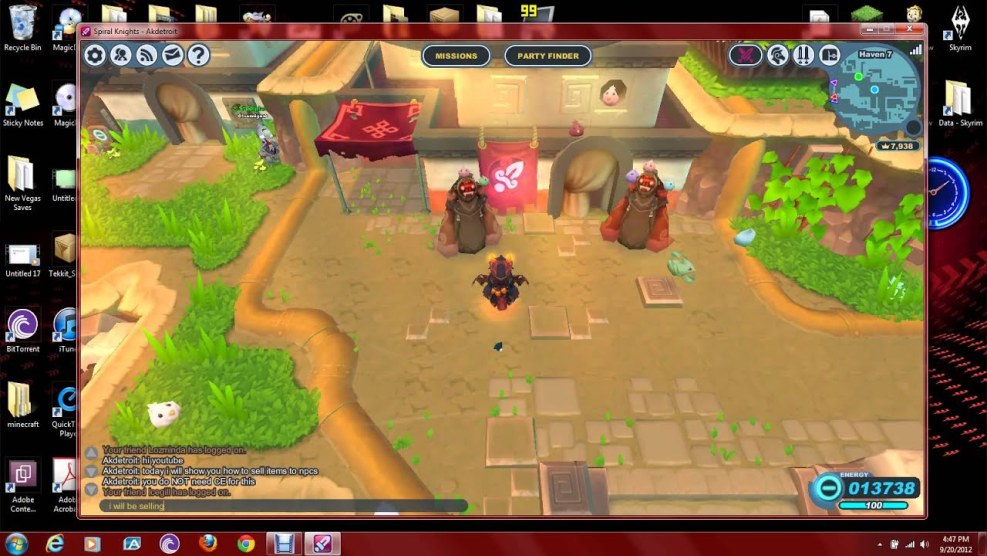 Gold Lockbox Spiral Knights