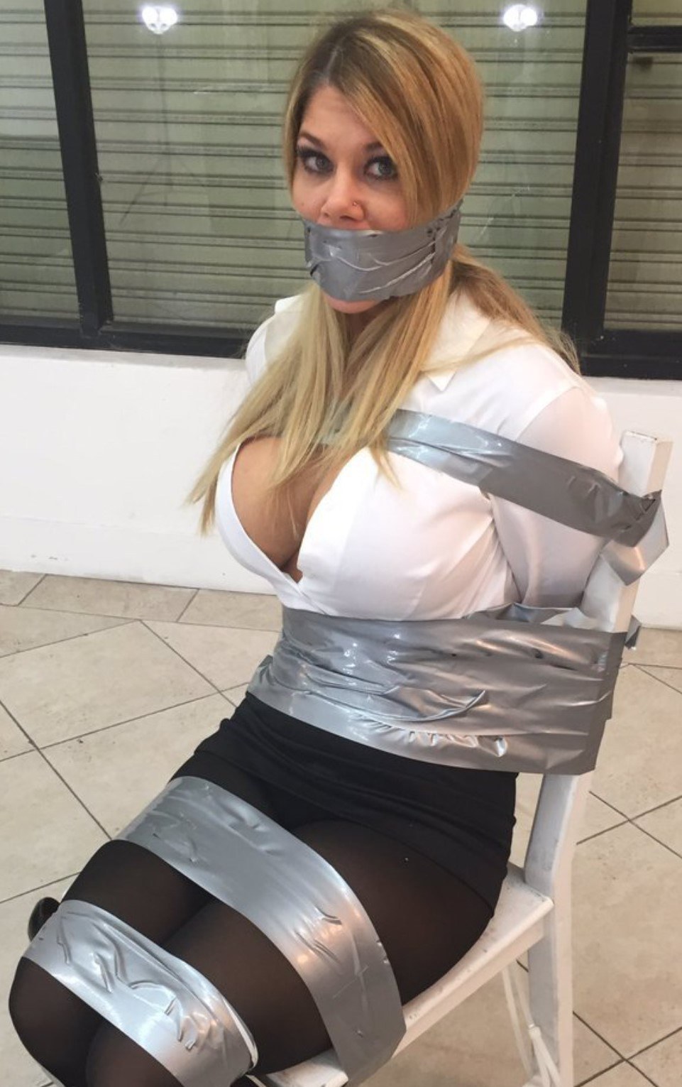 Bondage Mischief 2009 Pantyhose Bondage Tape