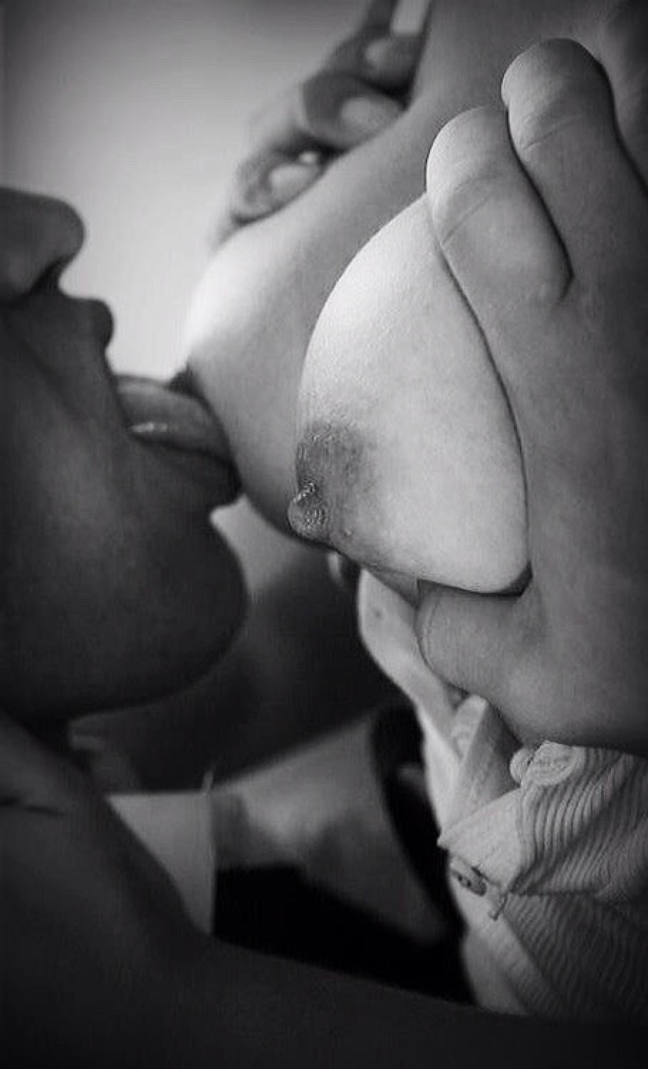 Caressing tongue