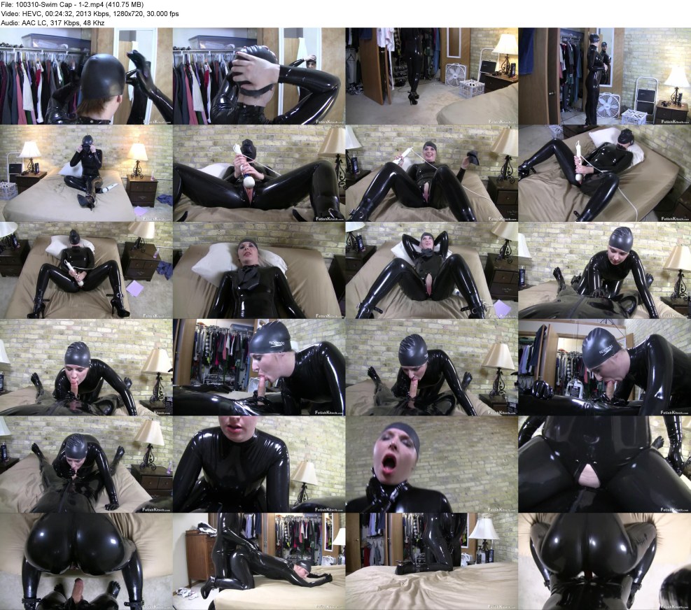 Heavy Rubber Sniffing Dildo Session With Mistress Sandra