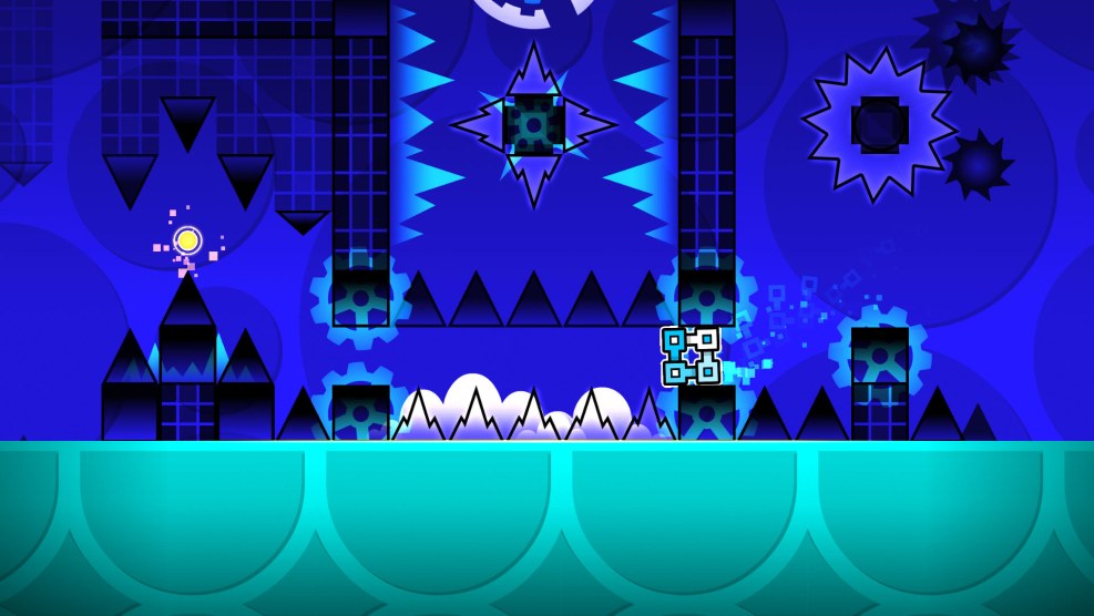 Geometry Dash Purple Ship