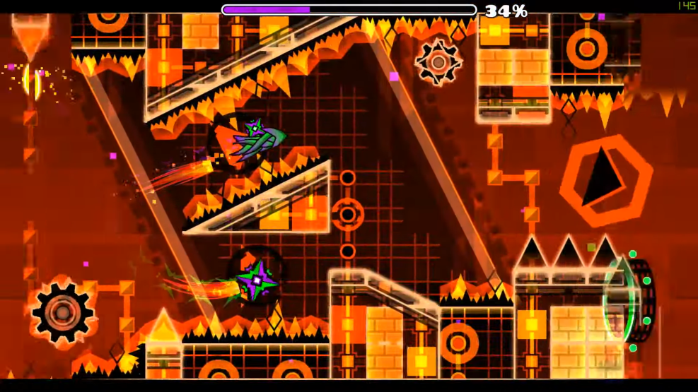 Secret codes in geometry Dash room