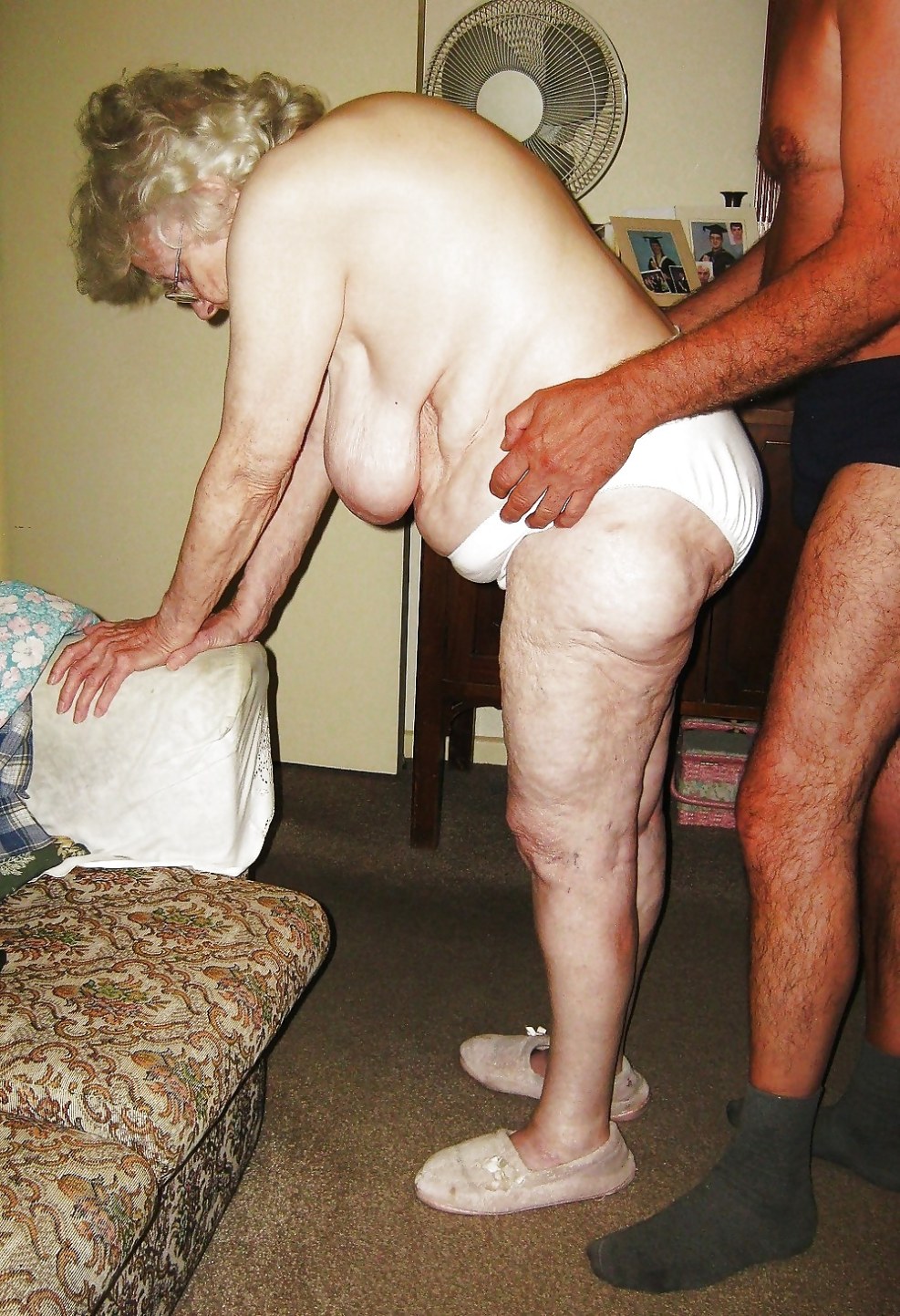 Elderly granny voyeurism