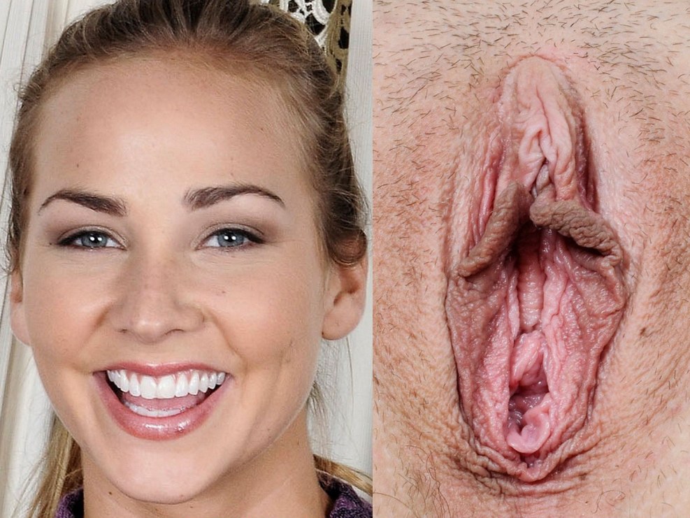 Beautiful vagina and face