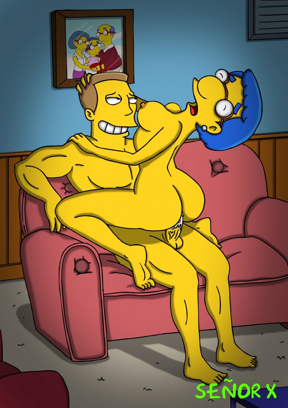 Simpsons hentai comics Luan van Choven