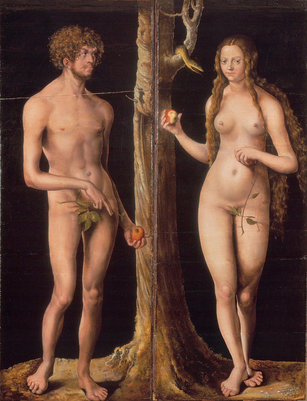 Picture of naked Adam and Eve