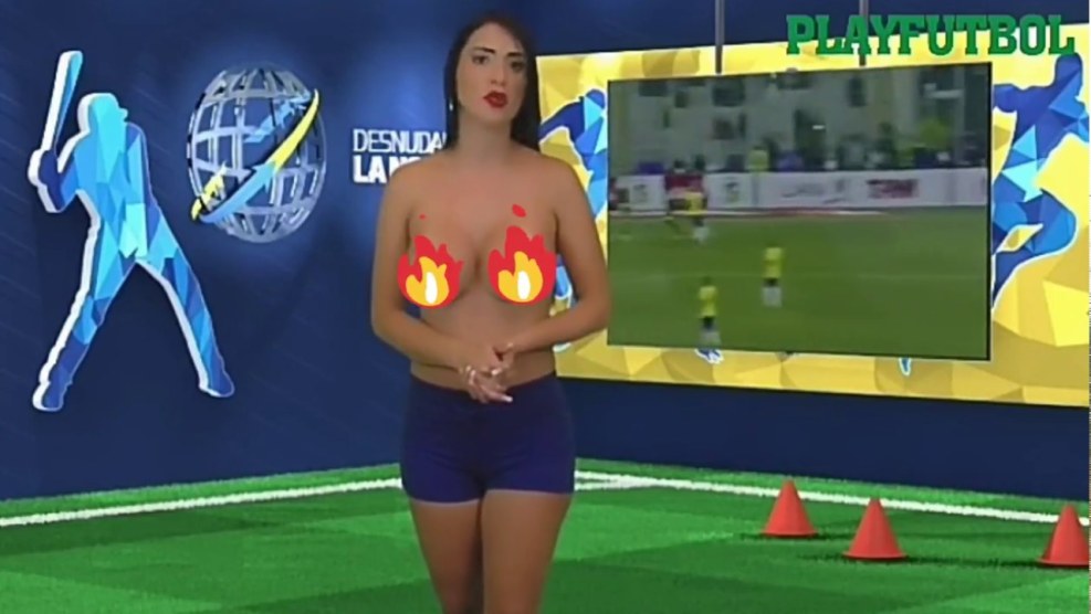 Brazilian TV presenter undressed in live