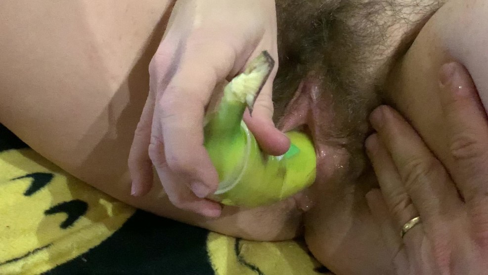 Fucked girlfriend banana