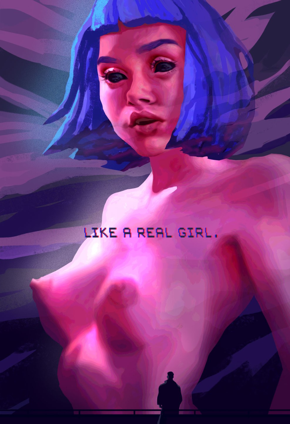 Running on the blade of 2049 Ana de Armaas naked