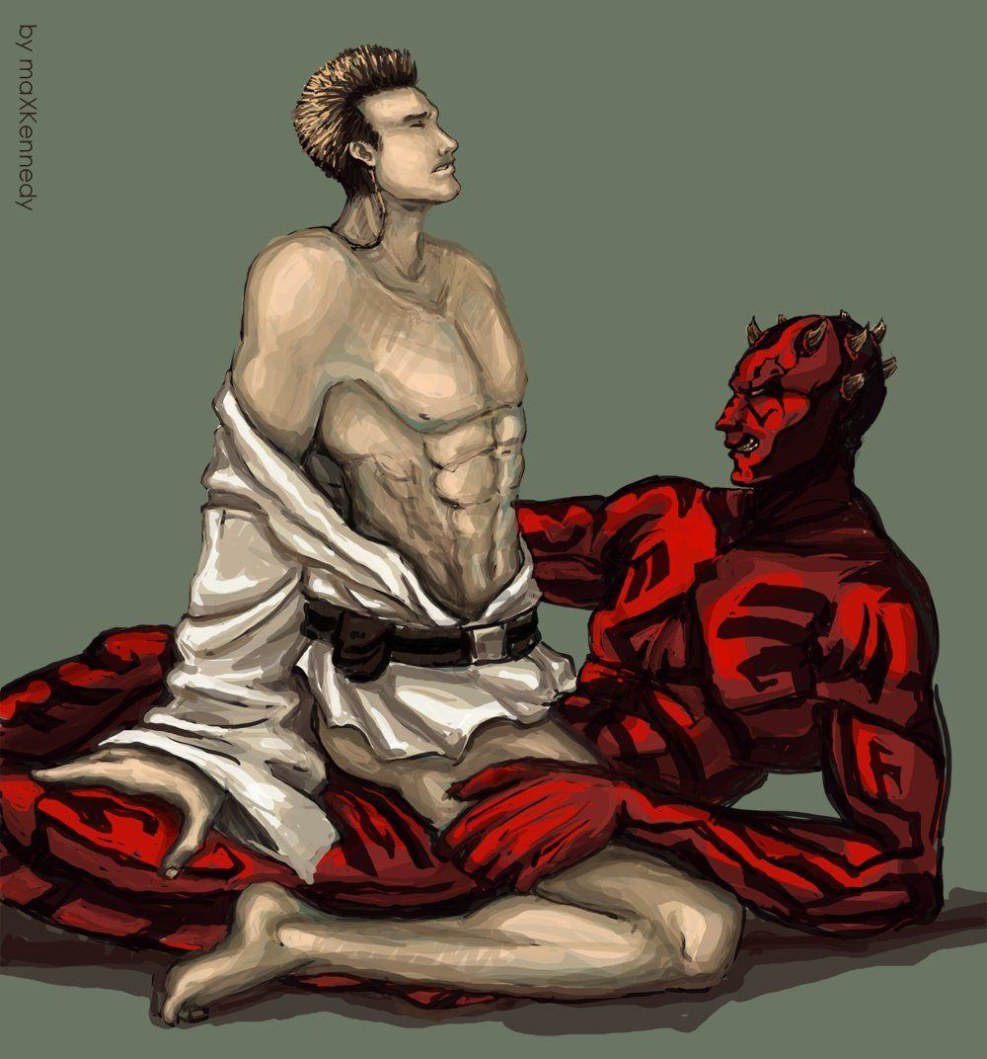 Darth Mol and Obi Van Kenobi Slash