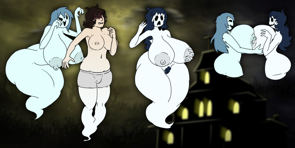 Spooky & # 39; S House of Jump Scares Hentai Big Boobs