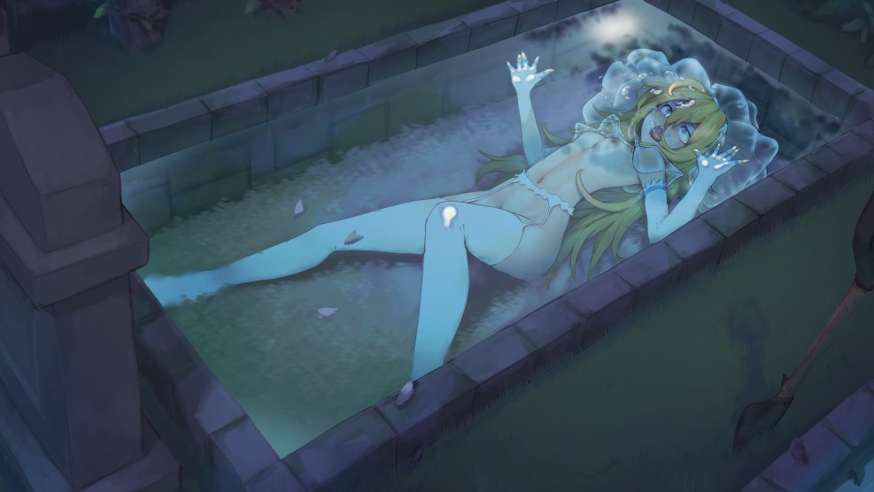 Hentai drowning under water