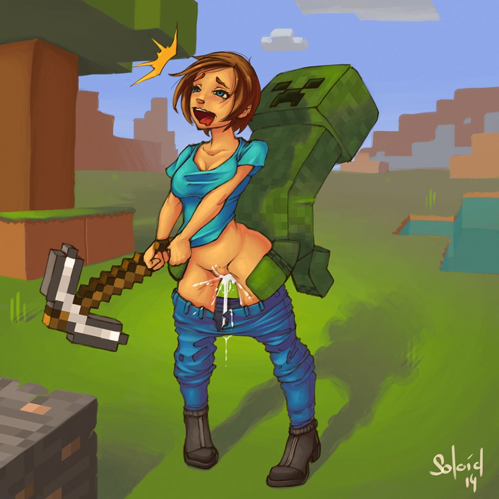 Minecraft hentai Steve girl