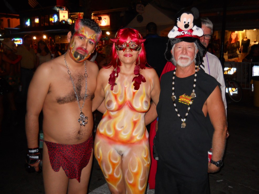 Exhibitionist Hairy Bush Pussy Woman Mardi Gras