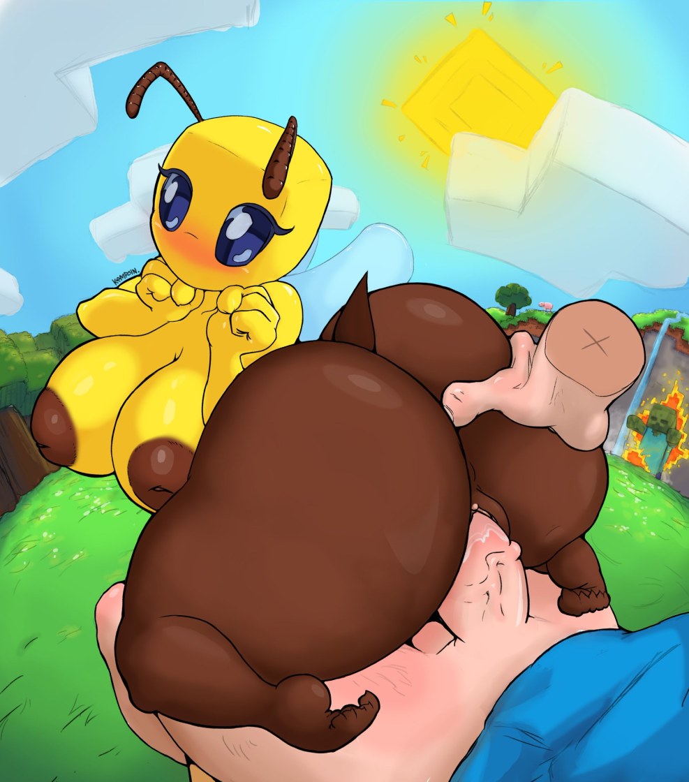 Bee from minecraft hentai