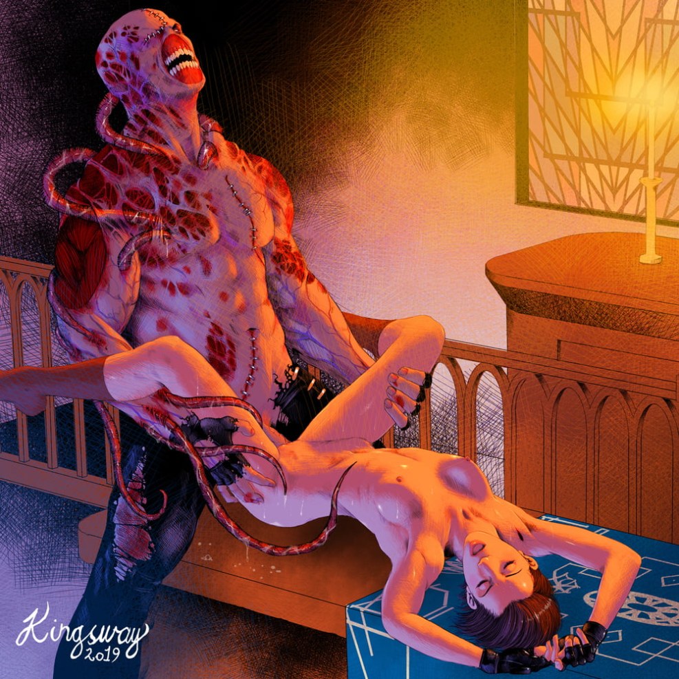 Jill Valentine 3D Hentai Monsters Dangofuga